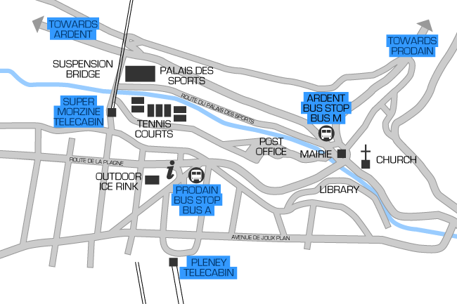 morzine town map